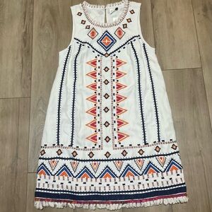Anthropologie Akemi + Kin Embroidered Shift Dress Size Medium